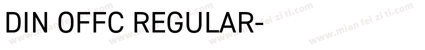 DIN OFFC REGULAR字体转换